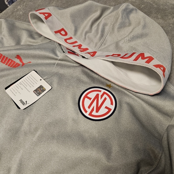 NWT Puma Men's England FTBLCore Fan Fleece Hoodie Sweatshirt Size Large - Picture 5 of 11